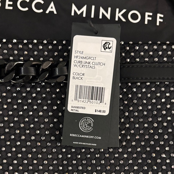 Rebecca Minkoff Black and Silver Studded Wristlet - Picture 2 of 3